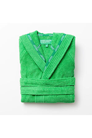 Bornoz Şapkalı Yeşil %100 pamuk