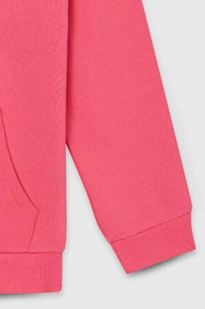 United Colors of Benetton Kız Çocuk BNT-G23334 Sweatshirt Pembe
