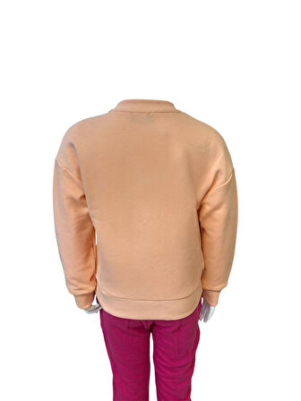 Benetton Kız Çocuk Somon Sweatshirt