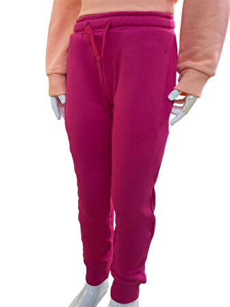 Benetton Kız Çocuk Fuşya Jogger
