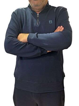 Benetton Erkek Lacivert Sweatshirt