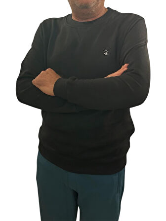 Benetton Erkek Siyah Sweatshirt