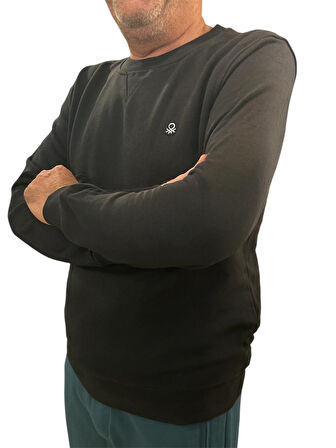 Benetton Erkek Siyah Sweatshirt