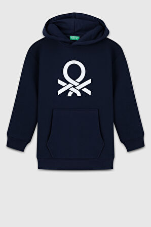Erkek Çocuk BNT-B23341 Kapüşonlu Sweatshirt Lacivert