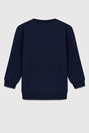 United Colors of Benetton Erkek Çocuk BNT-B23342 Sweatshirt Lacivert