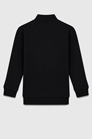 United Colors of Benetton Erkek Çocuk BNT-B23351 Sweatshirt Siyah