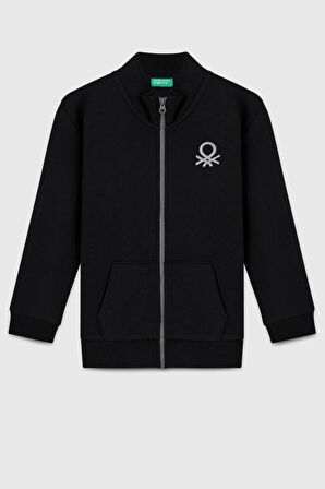 United Colors of Benetton Erkek Çocuk BNT-B23351 Sweatshirt Siyah