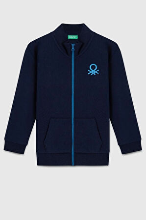 United Colors of Benetton Erkek Çocuk BNT-B23351 Sweatshirt Lacivert