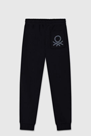 United Colors of Benetton Erkek Çocuk BNT-B23336 Jogger Eşofman Altı Siyah
