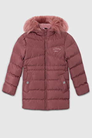 Sisley Kız Çocuk Şişme Mont 6-14 Yaş Pembe