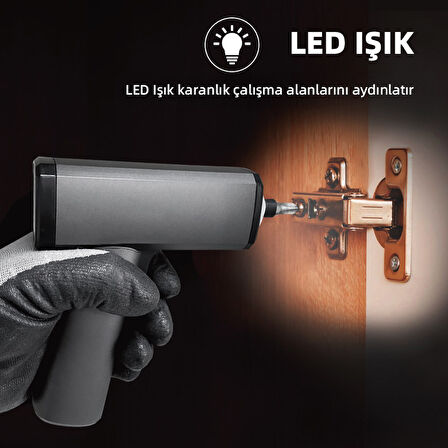 Mioji Mio CS16 12 Parça 1500mAh Şarjlı Vidalama Tornavida Seti