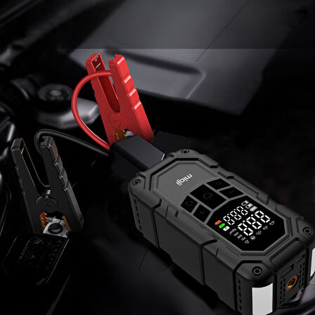 Mioji Mio D8H Plus 4in1 16000mAh Akü Takviye+Hava Pompası+LED Fener+Powerbank