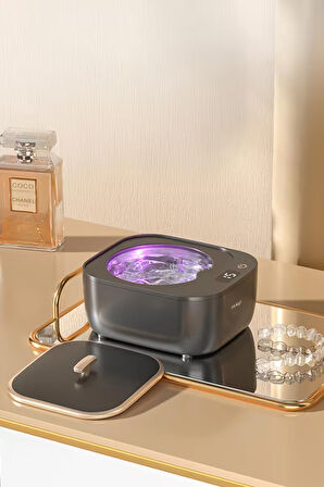 Mioji Mio UV2C Ultrasonic Protez, Dişlik ve Takma Diş Temizlik Cihazı - Siyah