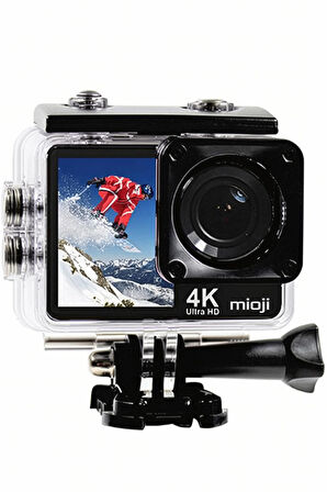 Mioji Action 12X 4K 60FPS 20MP Çift Ekran Wifi 170° Aksiyon Kamerası