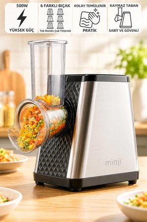 Mioji MX30 6in1 500W Doğrayıcı Rende