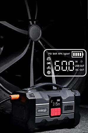 Mioji Mio 20 Pro 4000A 32000mAh Hava Pompası + Akü Takviye Cihazı + Powerbank