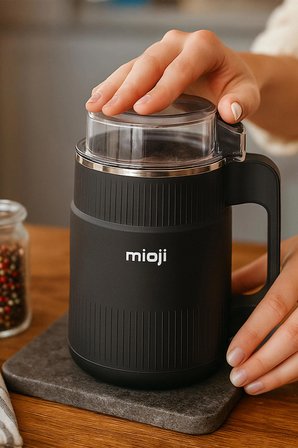 Mioji CG34 500W Paslanmaz Çelik Bıçak Kompakt Baharat ve Kahve Öğütücü - Siyah