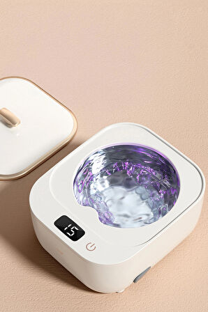 Mioji Mio UV2C Ultrasonic Protez, Dişlik ve Takma Diş Temizlik Cihazı Beyaz