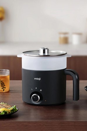 Mioji EP35 600W 1.8L Çok Fonksiyonlu Elektrikli Pişirici - Siyah