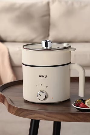Mioji EP35 600W 1.8L Çok Fonksiyonlu Elektrikli Pişirici - Beyaz