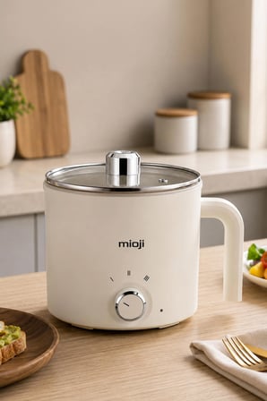 Mioji EP35 600W 1.8L Çok Fonksiyonlu Elektrikli Pişirici - Beyaz