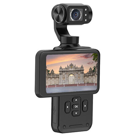 Mioji Mio Pocket 3 5K 30FPS 48MP 3 Eksenli Gimbal Kamera