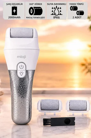 Mioji GN5 Pro Şarjlı Ayak Topuk Törpüsü Peeling Ayak Pedikür Makinesi