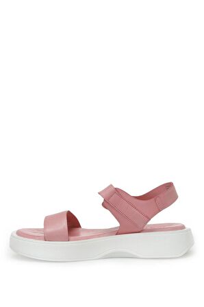 TESRA 3FX Pembe Kadın Kalın Taban Sandalet