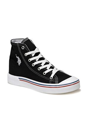 U.s. Polo Penelope Hıgh Bayan Siyah Uzun Boğazlı Keten Sneaker Ayakkabı