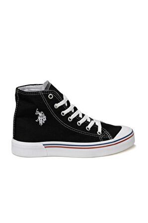 U.s. Polo Penelope Hıgh Bayan Siyah Uzun Boğazlı Keten Sneaker Ayakkabı