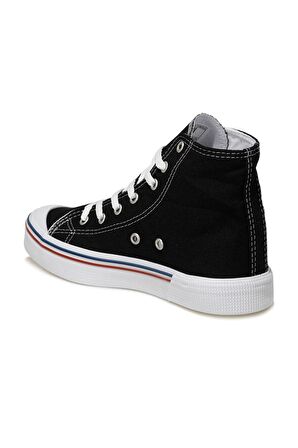 U.s. Polo Penelope Hıgh Kadın Siyah Uzun Boğazlı Keten Sneaker Ayakkabı