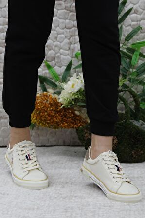 U.S. Polo Assn. Rachel 3Fx Anatomik Keten Sneaker Kadın Ayakkabı