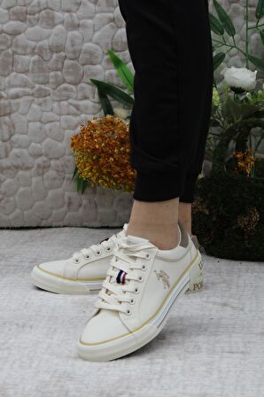 U.S. Polo Assn. Rachel 3Fx Anatomik Keten Sneaker Kadın Ayakkabı