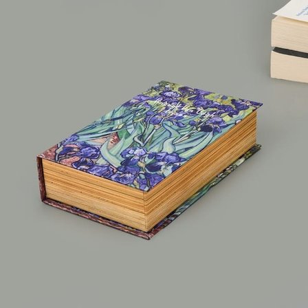 Evidea Deco Irises Dekoratif Kutu - Mavi / Yeşil - 19,5x12x5 cm