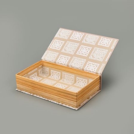 Evidea Deco La Vie Boheme Dekoratif Kutu - Bej - 19,5x12x5 cm