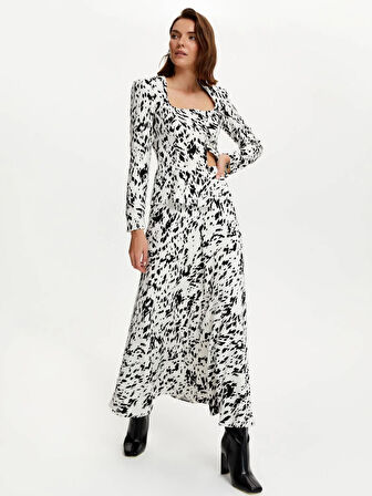 Desenli Maxi Etek | 36