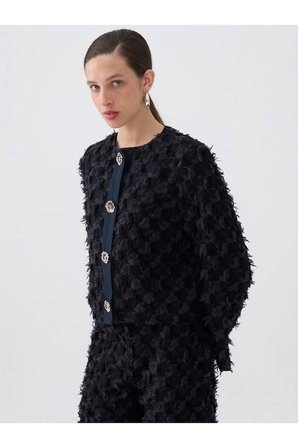 Nocturne Oversize Midi Pantolon - Minimalist, Yüksek Bel, Geniş Paça