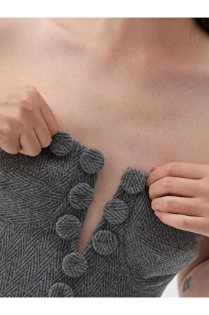 Straplez Mini Elbise