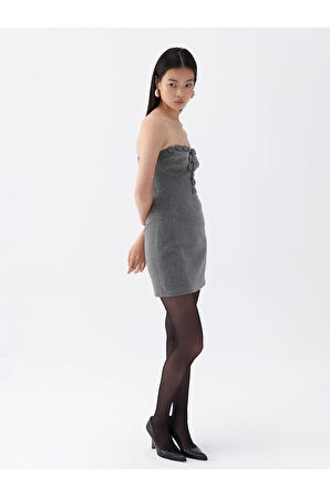 Straplez Mini Elbise
