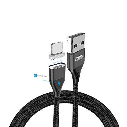 Go Des GD-UC503 Magnetik Lightning USB Kablo 3A Mıknatıslı Şarj Kablosu 100 cm Data Kablo