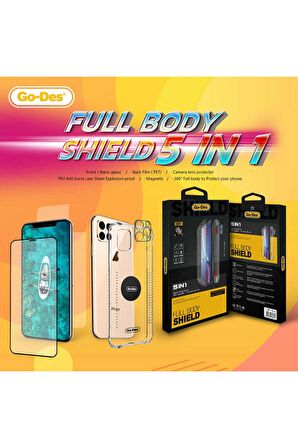 Go-Des Apple iPhone 8 Ön Arka Koruma Go Des 5 In 1 Full Body Shield