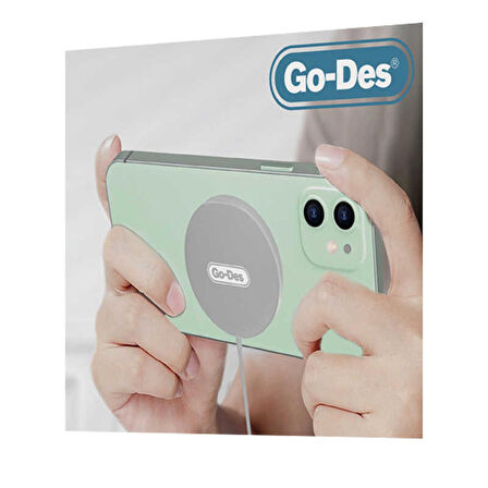 Go Des GD-UC588 Magsafe Şarj Aygıtı Kablosuz Magnetik Hızlı Şarj Cihazı 15W Wireless iPhone