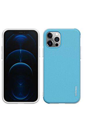 Wlons iPhone 12 Pro Uyumlu Kılıf Mat Arka Yüzey Stil Sert Wlons Hill Kapak