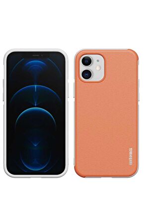 Wlons iPhone 12 Uyumlu Kılıf Mat Arka Yüzey Stil Sert Wlons Hill Kapak