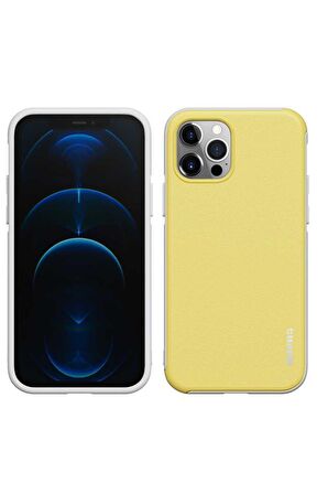 Wlons iPhone 12 Pro Uyumlu Kılıf Mat Arka Yüzey Stil Sert Wlons Hill Kapak