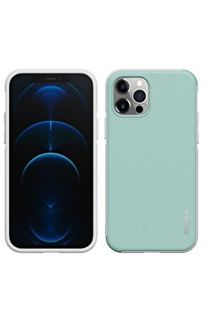 Wlons iPhone 12 Pro Max Uyumlu Kılıf Mat Arka Yüzey Stil Sert Wlons Hill Kapak