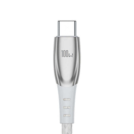 Benks D41 Type-C PD Kablo 100W Süper Hızlı Şarj Kablosu 120 cm Data Kablo