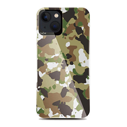 Apple iPhone 13 Kılıf Asker Desenli Kajsa Camo Kapak