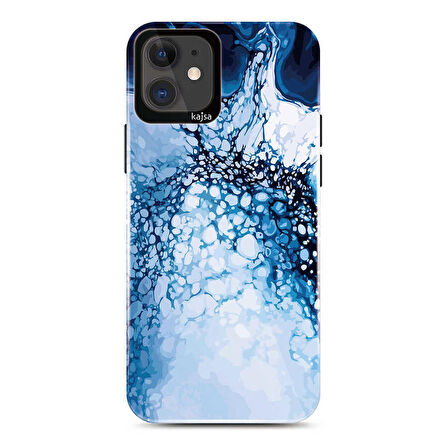 Apple iPhone 11 Kılıf Ebru Desenli Kajsa Lava Kapak