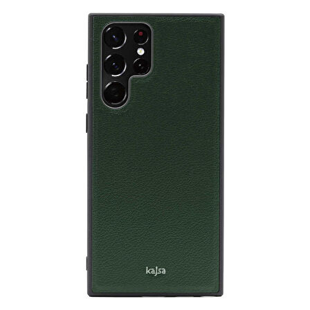 Galaxy S22 Ultra Kılıf Kajsa Luxe Collection Hakiki Deri Kapak